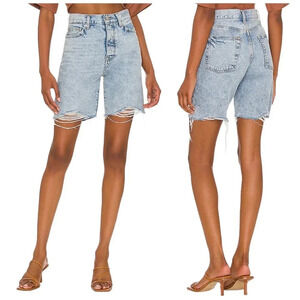 NWT $128 Lovers + Friends Devon High-Rise 90’s Cut-Off Denim Shorts